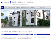 Tablet Screenshot of abs-treuhand.de